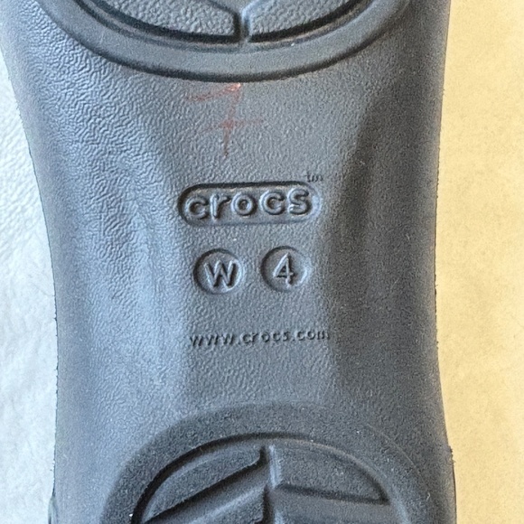 CROCS Mary Jane Slip-On Shoe Womens Size 4 Black Iconic Comfort - Picture 8 of 9